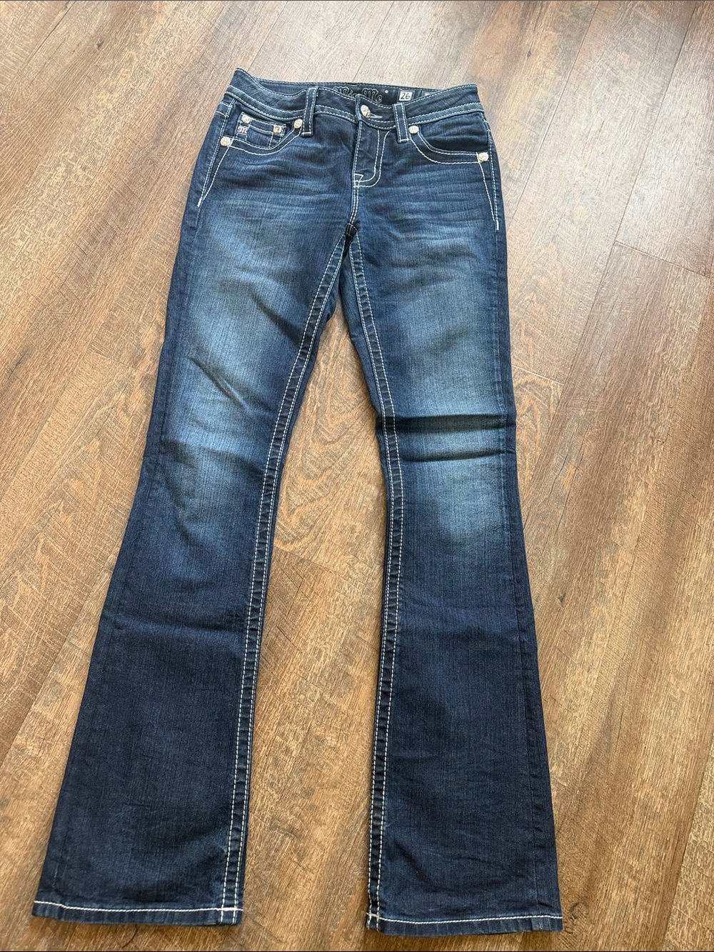 Miss Me Dark Mid-Rise Bootcut Jeans